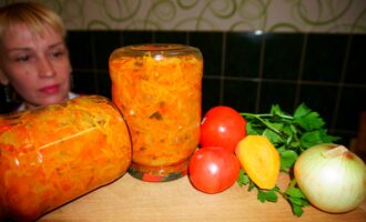 Салат овощной на зиму консервация