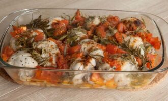 Куриные ножки с овощами