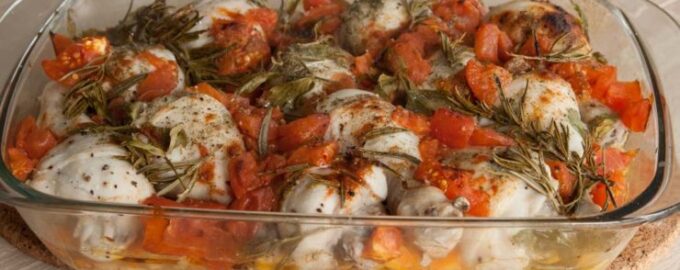 Куриные ножки с овощами