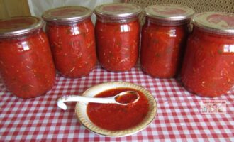 Томатный соус с болгарским перцем на зиму