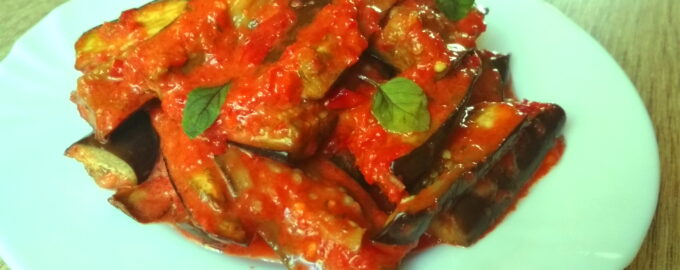 Баклажаны маринованные в соусе!