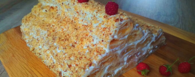 Торт яблочная избушка. Не ожидала, что получится так вкусно!
