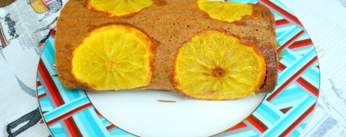 Апельсиновый рулет и шоколадная паста