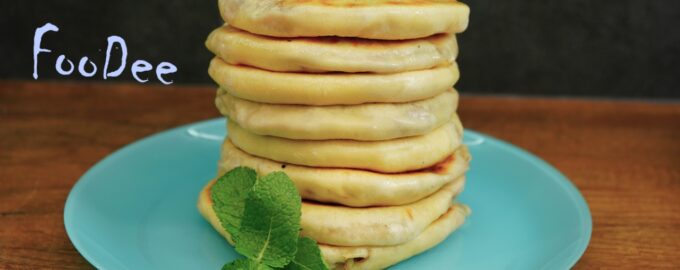 Лепешки с мясом и зеленью