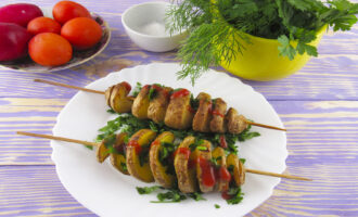 Картошка запечённая в духовке спиралью
