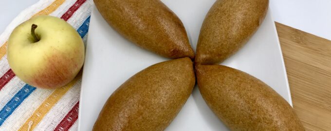 Творожные пирожки с яблоком  с цельнозерновой мукой