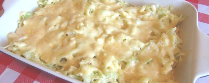 Запечённая капуста «Нежная» с яйцами и сыром