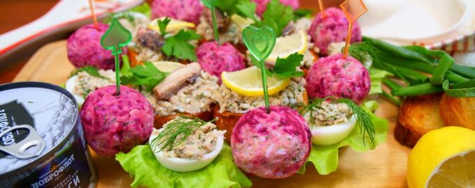 Легкие и вкусные закуски на праздничный стол!