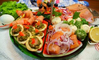 Вкуснейшие холодные закуски с красной рыбой!