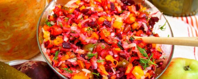 Очень вкусный винегрет на праздничный стол!