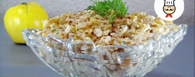 Салат из айвы с сыром