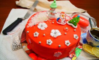 Вкусный шоколадно-бисквитный торт на Новый год!