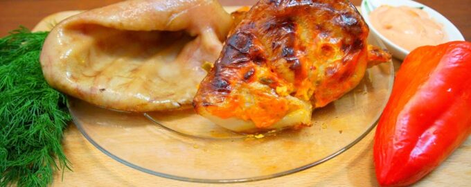 Вкусная праздничная закуска из свиных ушей!