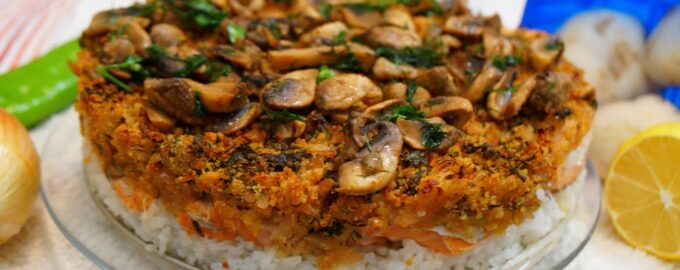 Вкусная горячая закуска с красной рыбой!