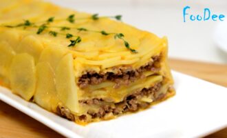 Шикарная картофельная запеканка с фаршем
