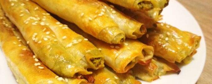 Роллини с брынзой и шпинатом