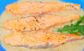 Праздничное блюдо из лосося в обалденном соусе