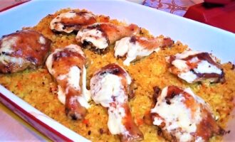 Мясо с рисом в духовке на ужин