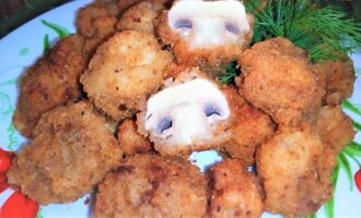 Закуска "Грибы в кляре" разлетится первая со стола!