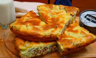 Очень вкусный рыбный заливной пирог!