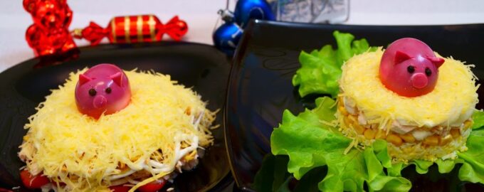 Потрясающие новые праздничные салаты с курицей!