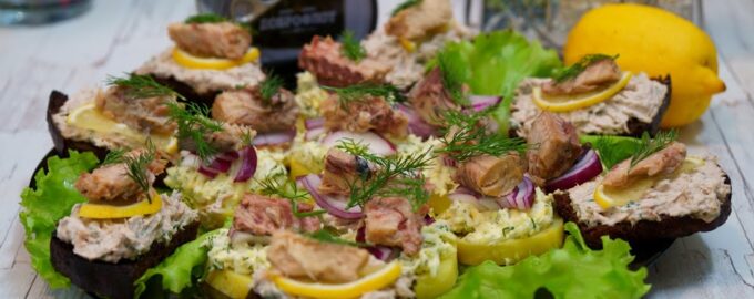 Вкусная праздничная закуска со скумбрией!