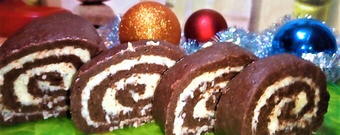Простой и вкусный домашний рулет без выпечки «Bounty»