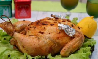 Фаршированная курица на праздничный стол!