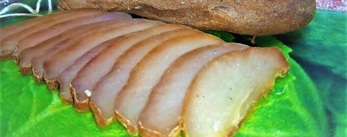 Домашняя баструма из куриной грудки. Вяленое мясо. Балык из куриного филе