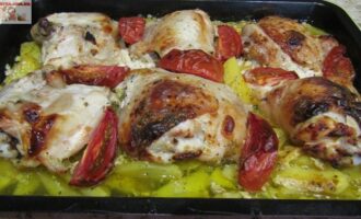 Курица с картошкой в кефире