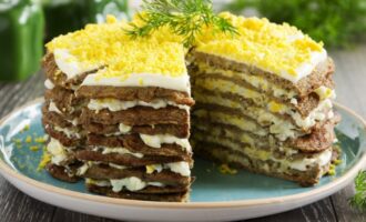 Мясной торт "Ряба"