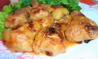 Сочные фаршированные куриные ножки