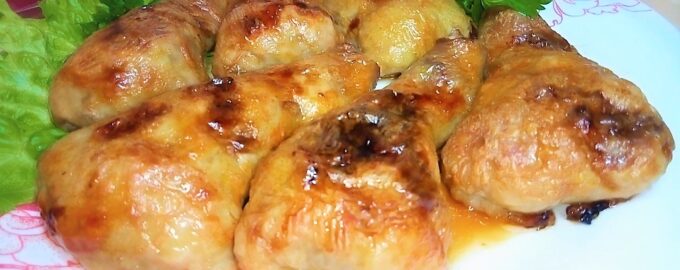 Сочные фаршированные куриные ножки