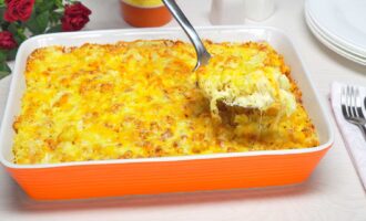 Запеканка из макарон с сыром