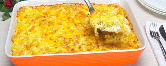 Запеканка из макарон с сыром
