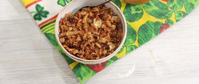 Хрустящий жареный лук. Луковый топпинг для бургеров и хот-догов