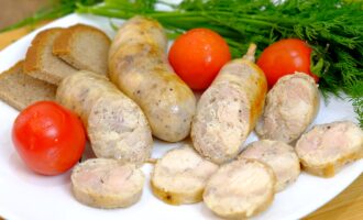 Домашняя колбаса из курицы