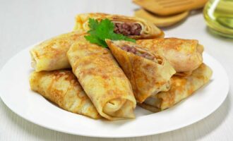 Блинчики фаршированные с мясом