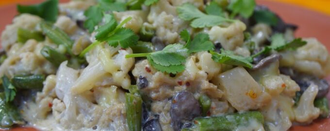 Праздничный овощной гарнир с грибами!