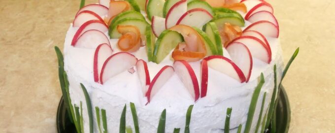 Скандинавский закусочный торт Smörgåstårta (Смёргасторте)