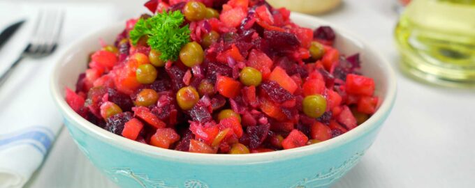 Винегрет из печеных овощей