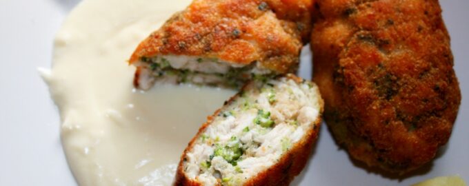 Куриные котлеты с брокколи