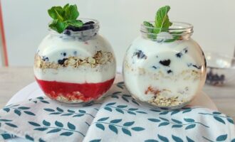 Ленивая овсянка в банке