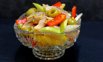 Салат с селедкой без майонеза
