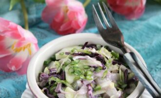 Салат с красной капустой