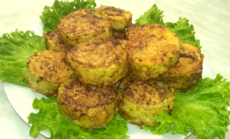 Кабачки с мясом в кляре
