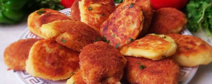 Картофельные зразы с фаршем и зеленью