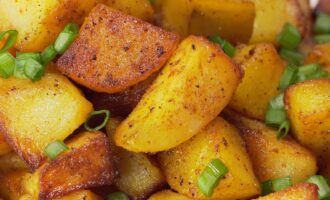 Жареная картошка на растительном масле