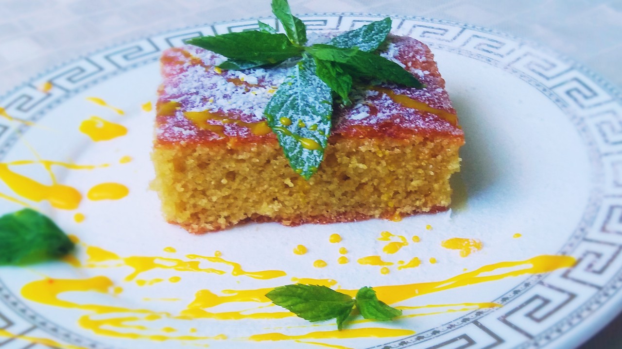 Греческий сладкий пирог с манкой