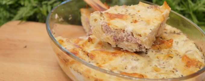 Макароны по-флотски запеченные с сыром